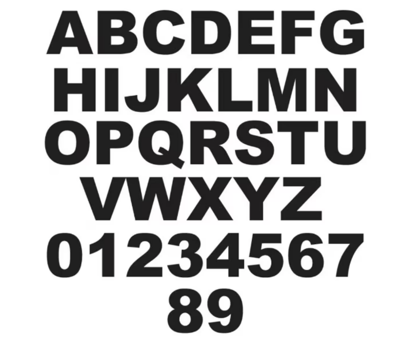 ANY SIZE Letters - MDF