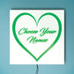 Custom Name Heart