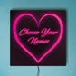 Custom Name Heart Large