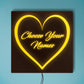 Custom Name Heart Large